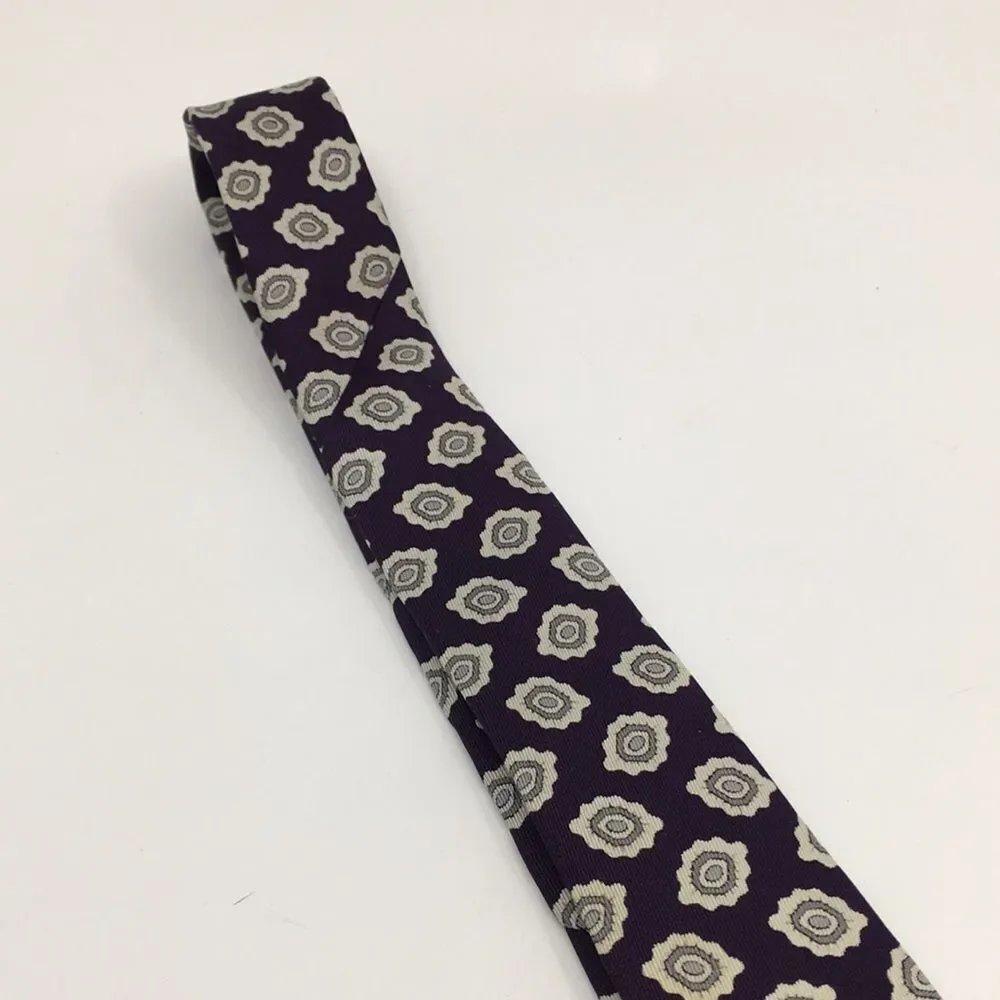 Vintage Christian Dior Silk Paisley Tie Made in USA w/ Silk Fabric from France